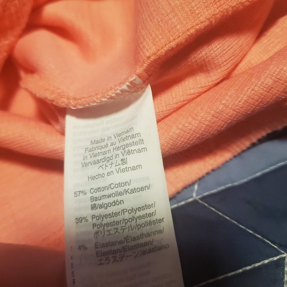 J. Crew Factory Size S Textured Tie Front Button Up Shirt Blouse Stretch Pink - Picture 7 of 10